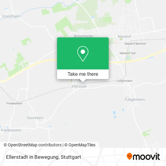Карта Ellerstadt in Bewegung