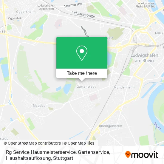 Карта Rg Service Hausmeisterservice, Gartenservice, Haushaltsauflösung