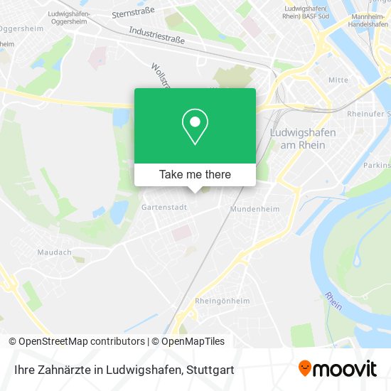 Карта Ihre Zahnärzte in Ludwigshafen