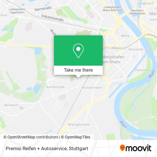 Premio Reifen + Autoservice map