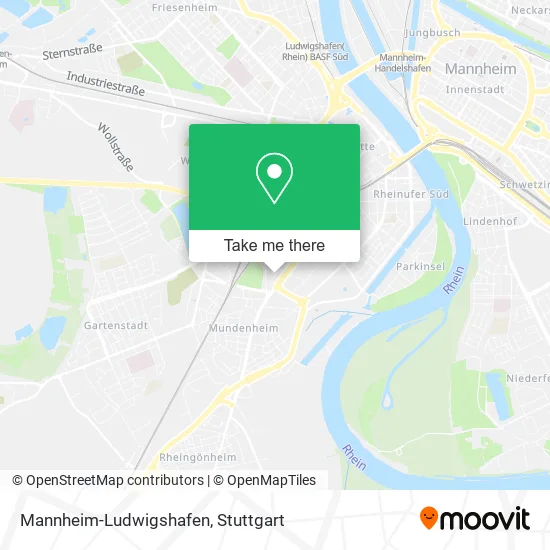 Карта Mannheim-Ludwigshafen