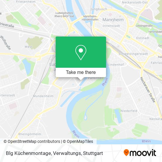 Blg Küchenmontage, Verwaltungs map