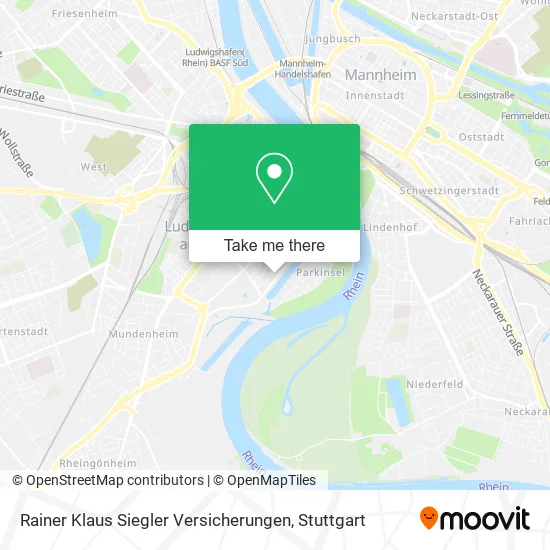 Карта Rainer Klaus Siegler Versicherungen