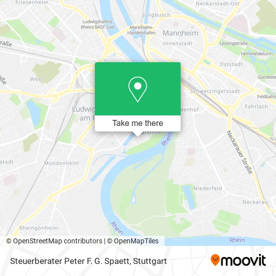 Карта Steuerberater Peter F. G. Spaett