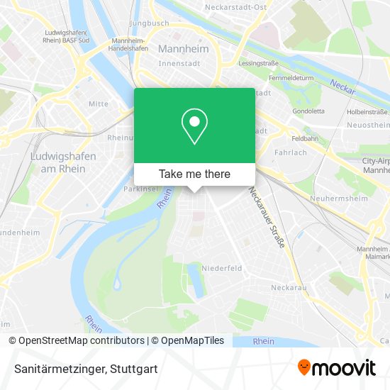 Sanitärmetzinger map