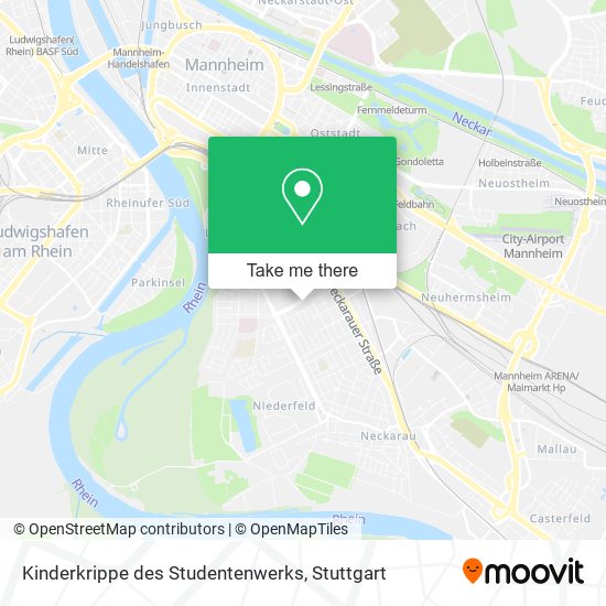 Карта Kinderkrippe des Studentenwerks