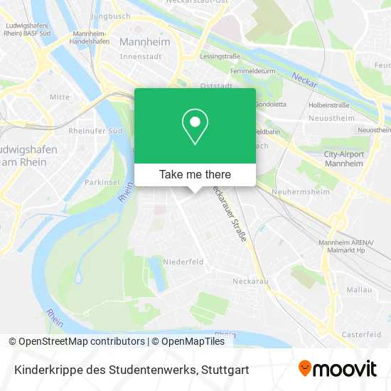 Карта Kinderkrippe des Studentenwerks