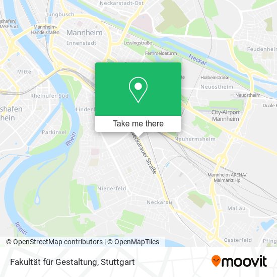 Fakultät für Gestaltung map