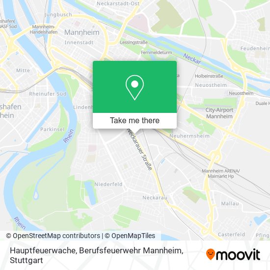 Hauptfeuerwache, Berufsfeuerwehr Mannheim map