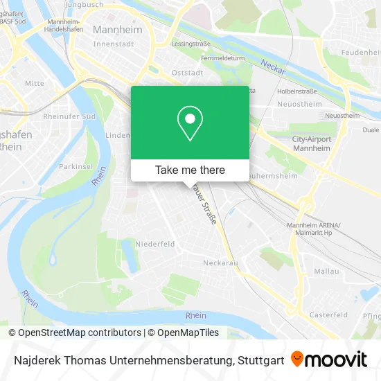 Карта Najderek Thomas Unternehmensberatung
