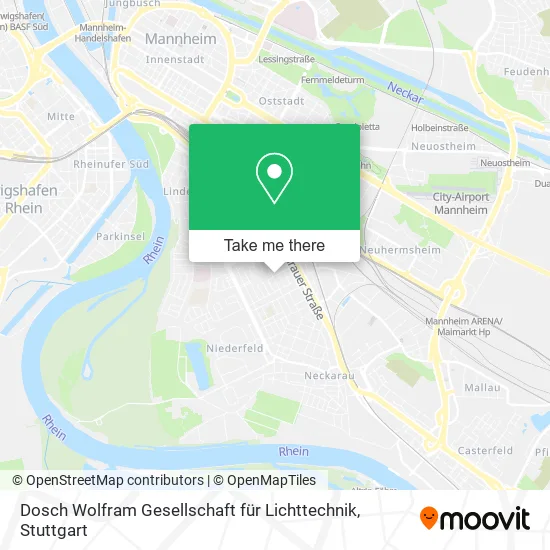 Карта Dosch Wolfram Gesellschaft für Lichttechnik