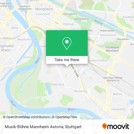 Карта Musik-Bühne Mannheim Astoria