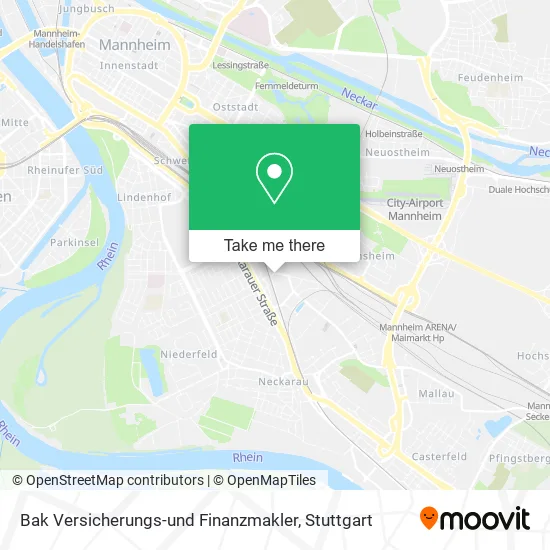 Карта Bak Versicherungs-und Finanzmakler