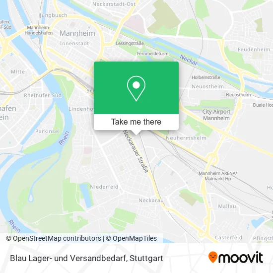 Карта Blau Lager- und Versandbedarf