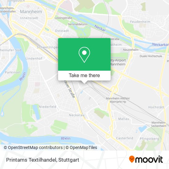 Карта Printams Textilhandel