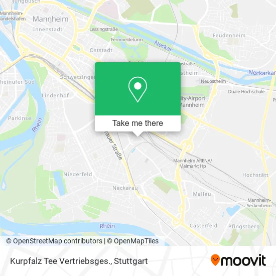 Карта Kurpfalz Tee Vertriebsges.