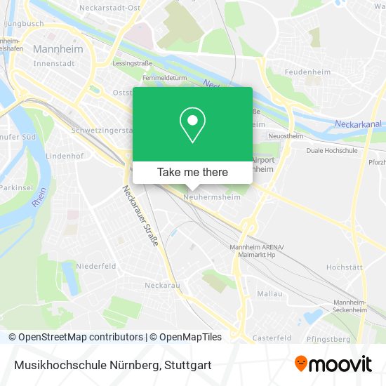 Карта Musikhochschule Nürnberg
