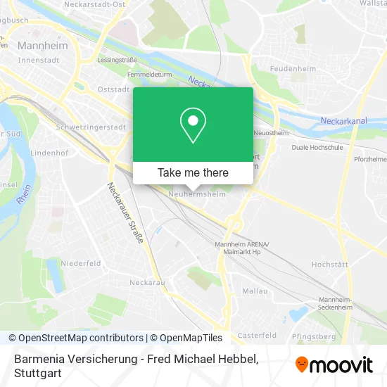 Карта Barmenia Versicherung - Fred Michael Hebbel