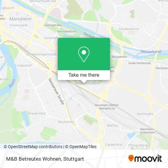 Карта M&B Betreutes Wohnen