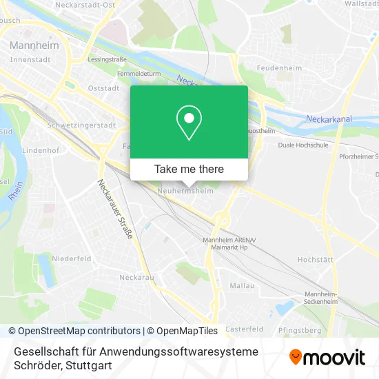 Карта Gesellschaft für Anwendungssoftwaresysteme Schröder