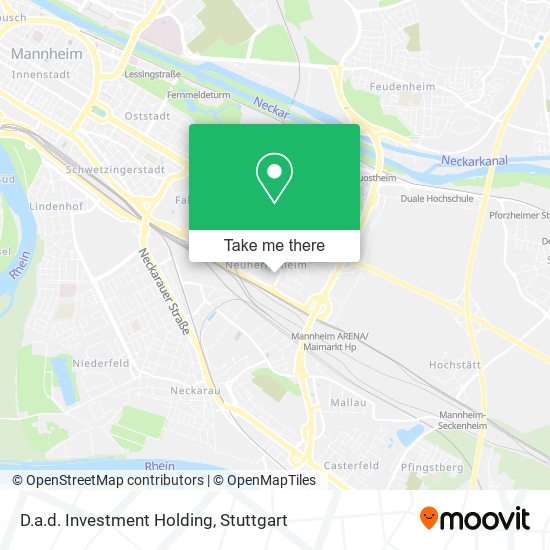 Карта D.a.d. Investment Holding