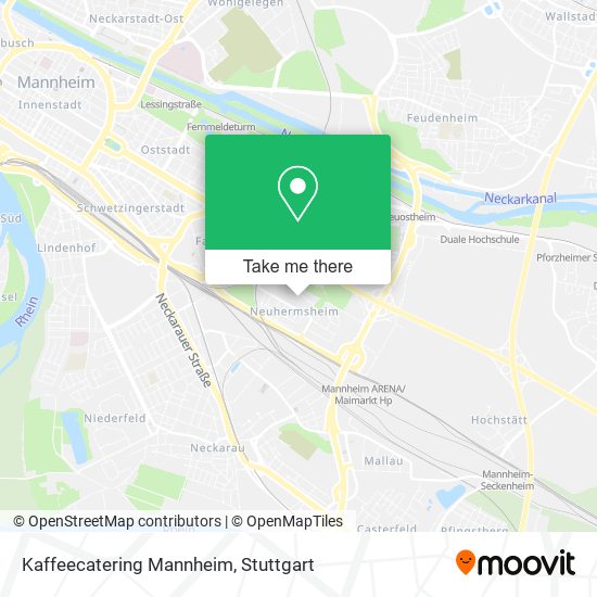Kaffeecatering Mannheim map