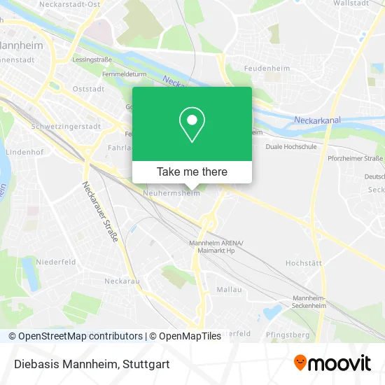 Карта Diebasis Mannheim