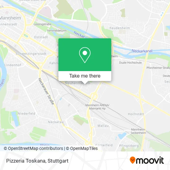 Карта Pizzeria Toskana
