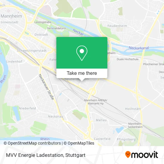 Карта MVV Energie Ladestation