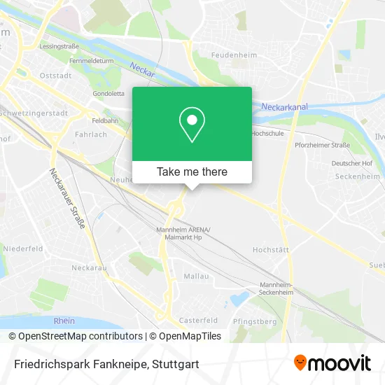 Карта Friedrichspark Fankneipe