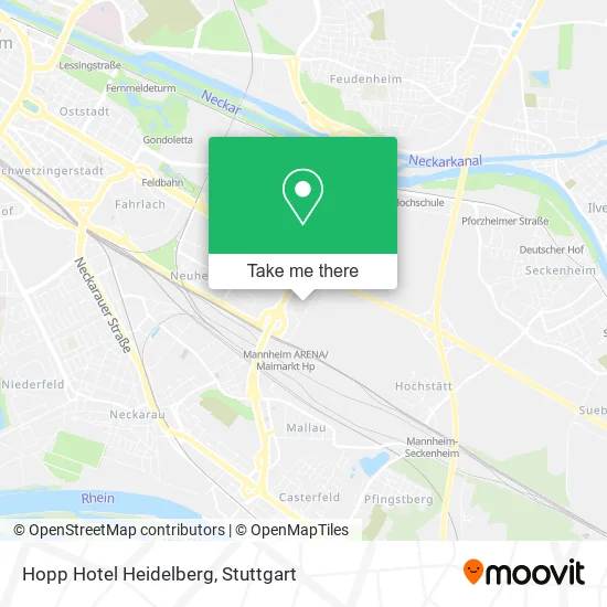 Hopp Hotel Heidelberg map