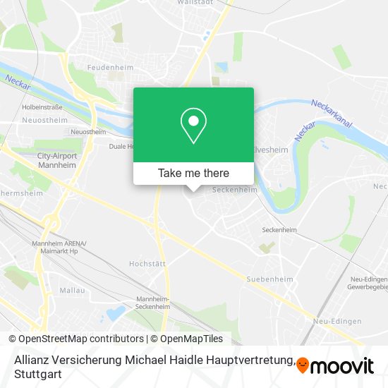 Allianz Versicherung Michael Haidle Hauptvertretung map