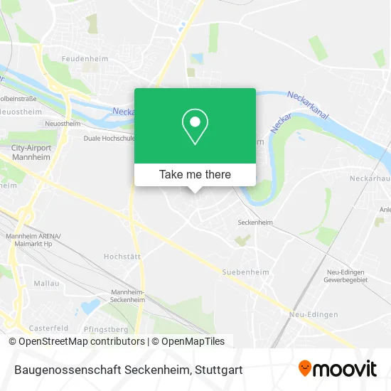Карта Baugenossenschaft Seckenheim