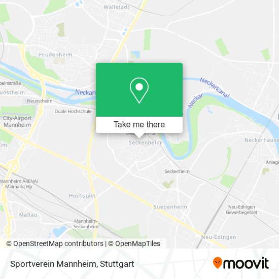 Sportverein Mannheim map