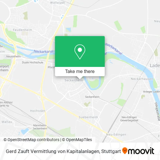 Карта Gerd Zauft Vermittlung von Kapitalanlagen