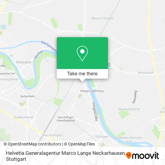 Карта Helvetia Generalagentur Marco Lange Neckarhausen