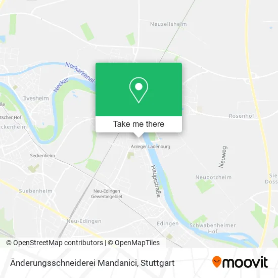 Карта Änderungsschneiderei Mandanici