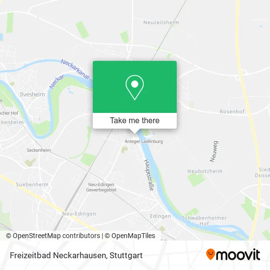 Карта Freizeitbad Neckarhausen