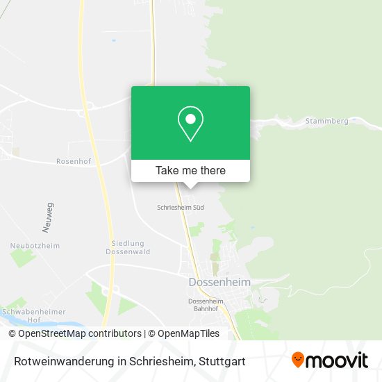 Карта Rotweinwanderung in Schriesheim