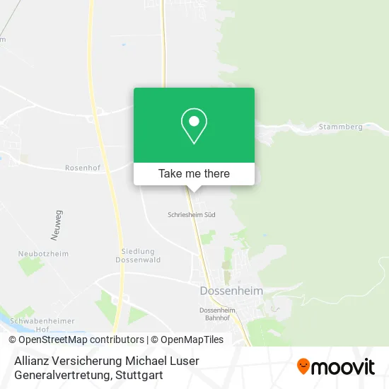 Карта Allianz Versicherung Michael Luser Generalvertretung