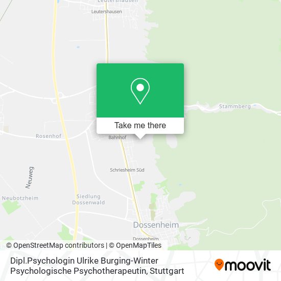 Dipl.Psychologin Ulrike Burging-Winter Psychologische Psychotherapeutin map