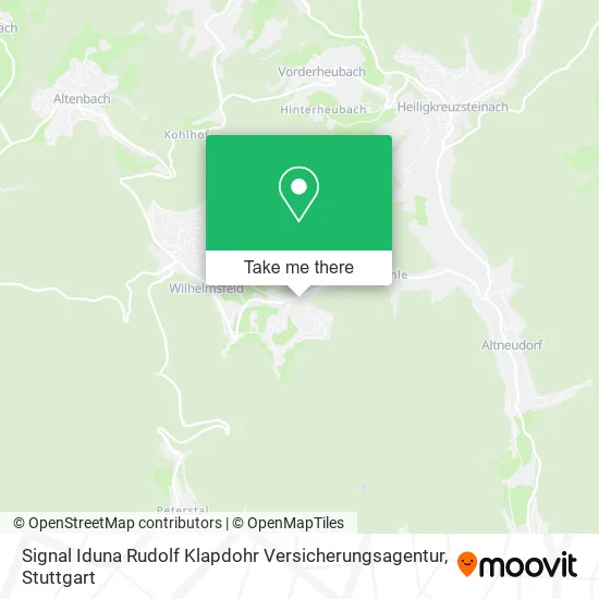 Карта Signal Iduna Rudolf Klapdohr Versicherungsagentur