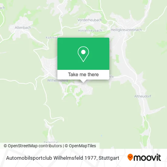 Карта Automobilsportclub Wilhelmsfeld 1977
