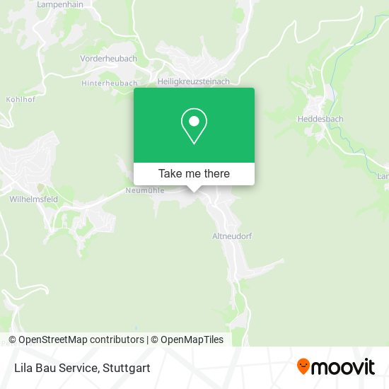 Lila Bau Service map