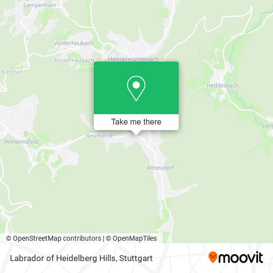 Labrador of Heidelberg Hills map