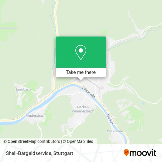 Shell-Bargeldservice map