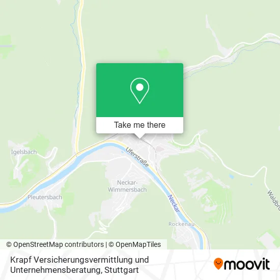 Карта Krapf Versicherungsvermittlung und Unternehmensberatung