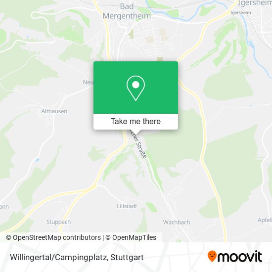 Карта Willingertal/Campingplatz
