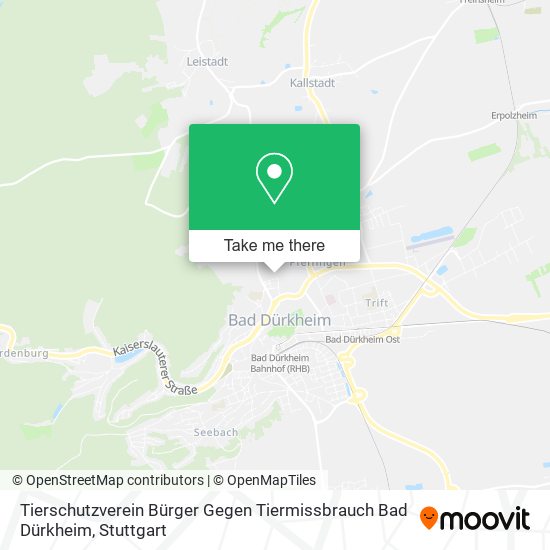 Tierschutzverein Bürger Gegen Tiermissbrauch Bad Dürkheim map