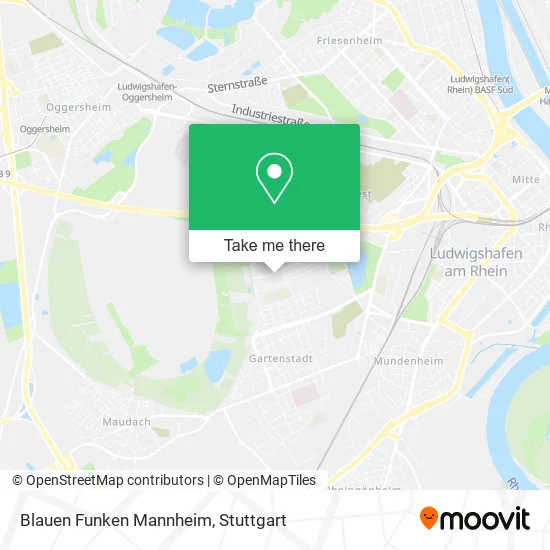 Карта Blauen Funken Mannheim